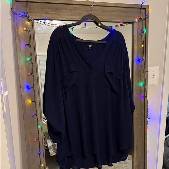 Torrid Navy Blue Blouse - Picture 1 of 2